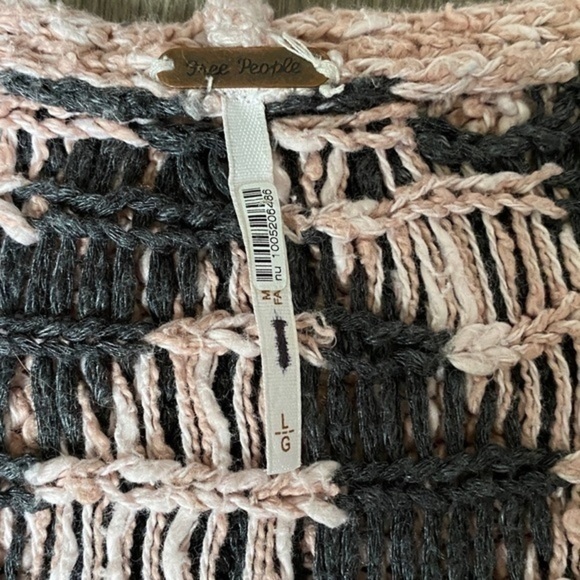 Free People Jackson Pattern Sweater In Rosewater Size Large - Picture 11 of 15